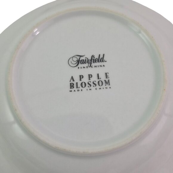 Fairfield Apple Blossom Floral Print 8" Fine China Soup Salad Bowls – Set of 4 - Picture 9 of 14